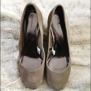 Merona tan nude wedges women size 11